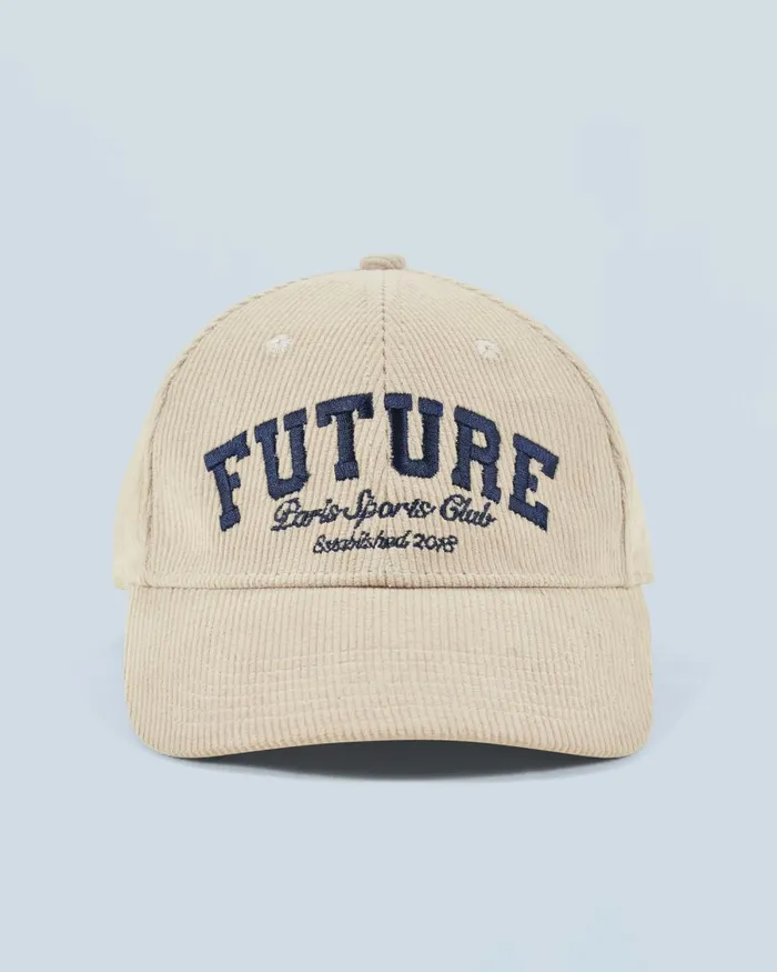 Caps From Future Corduroy Curved Visor Cap Sand