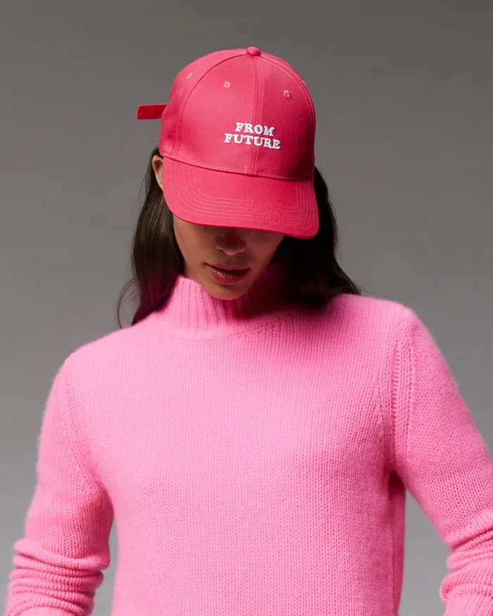 Caps From Future From Future Logo Curved Peak Cap Neon Pink