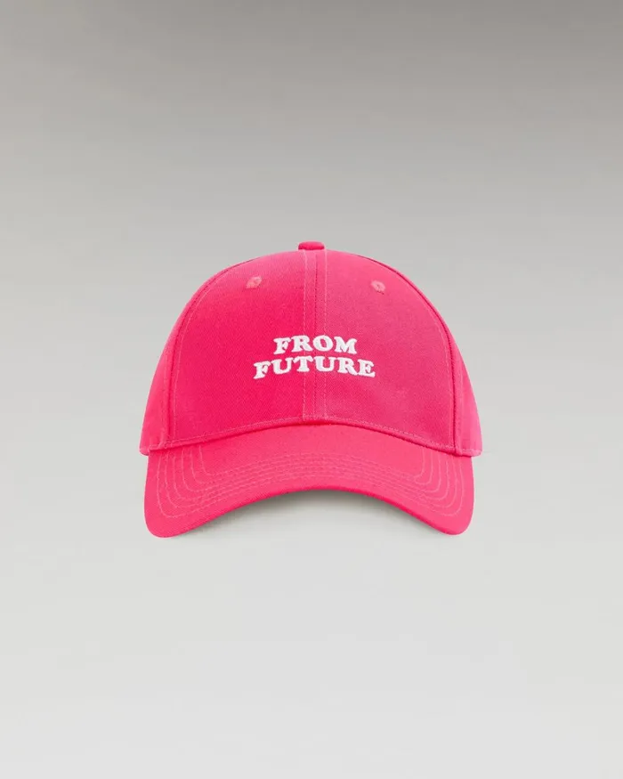 Caps From Future From Future Logo Curved Peak Cap Neon Pink
