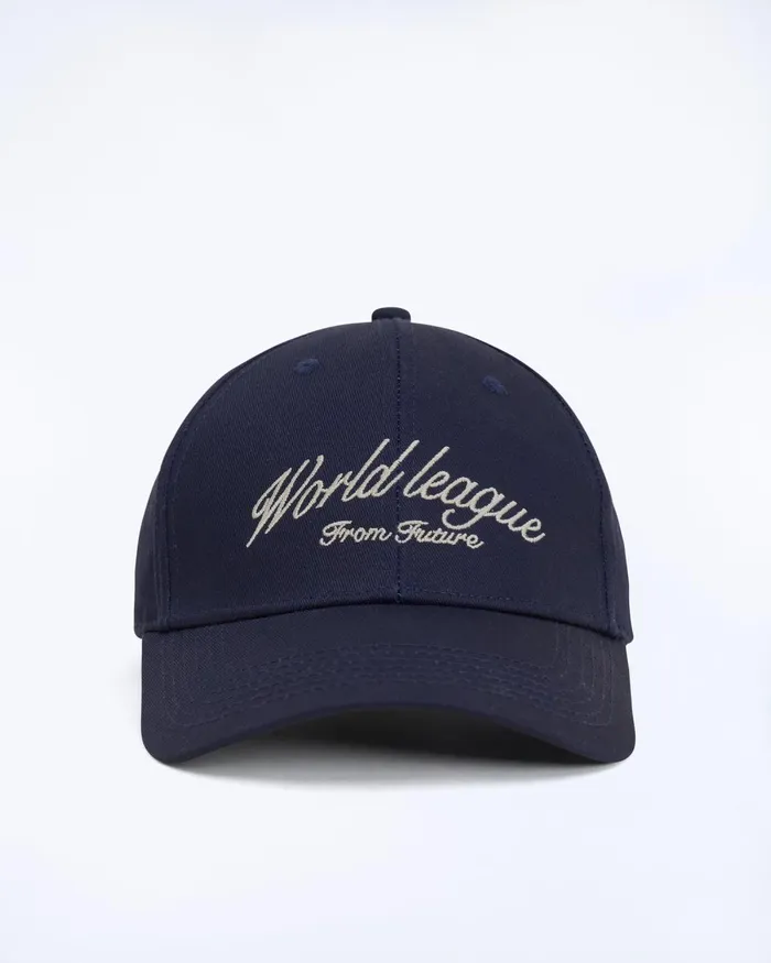 Caps From Future World League Curved Visor Cap Navy