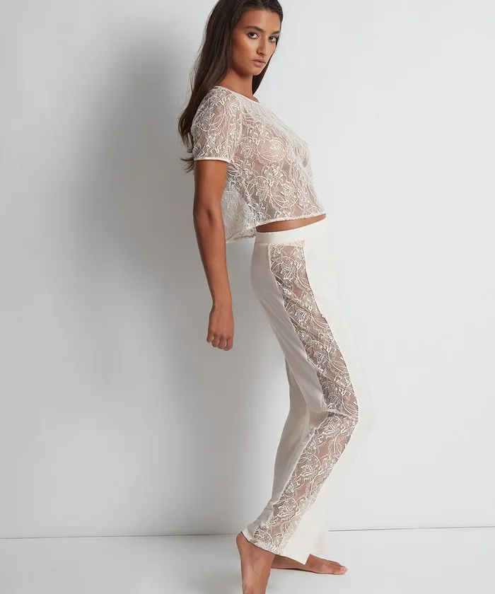 Caracos Femme Aubade Lazy Days Top Manches Courtes Petal