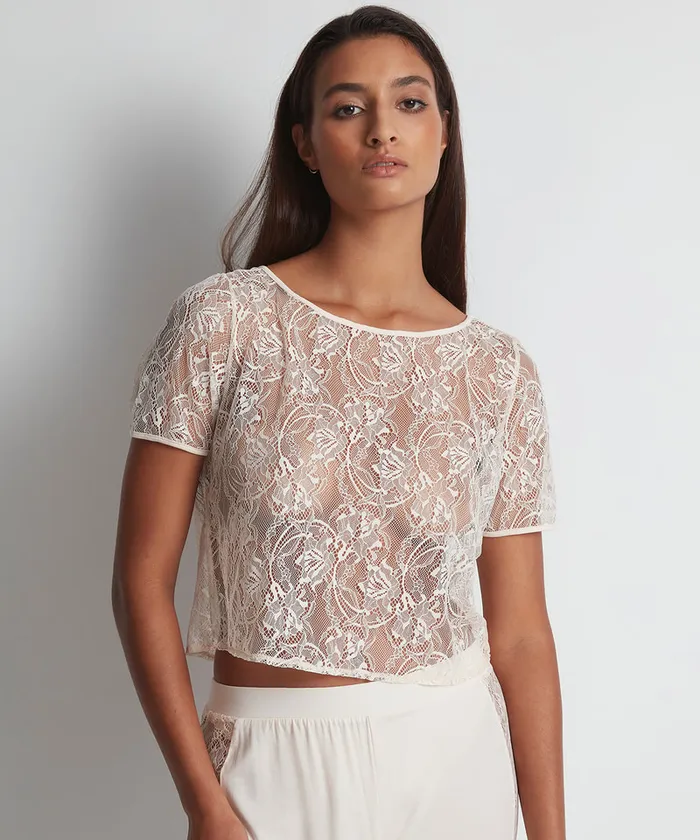 Caracos Femme Aubade Lazy Days Top Manches Courtes Petal
