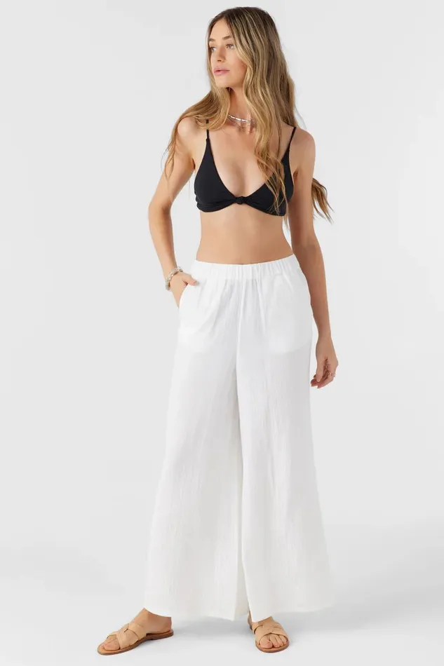 CARALEE DOUBLE GAUZE PANTS White Women O039NEILL Collections