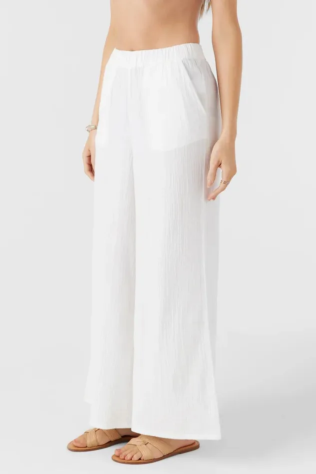CARALEE DOUBLE GAUZE PANTS White Women O039NEILL Collections