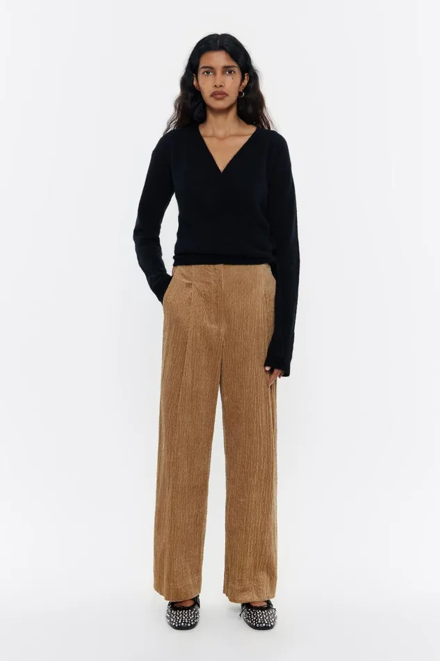 Caramel Darted Carrot Leg Trousers Caramel Women Bimba Y Lola Trousers