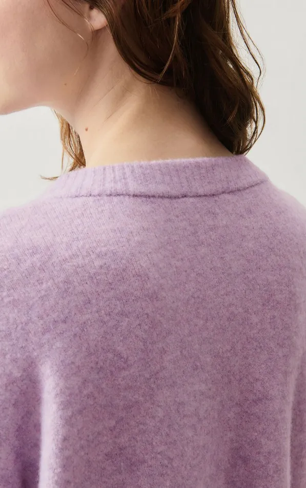 Cardigan Damsville Melange Glycine Women American Vintage Jumpers and Cardigans Cardigan Damsville Melange Glycine Women American Vintage Jumpers and Cardigans