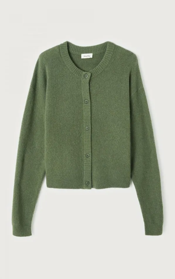 Cardigan Damsville Melange Turtle Women American Vintage Jumpers and Cardigans Cardigan Damsville Melange Turtle Women American Vintage Jumpers and Cardigans