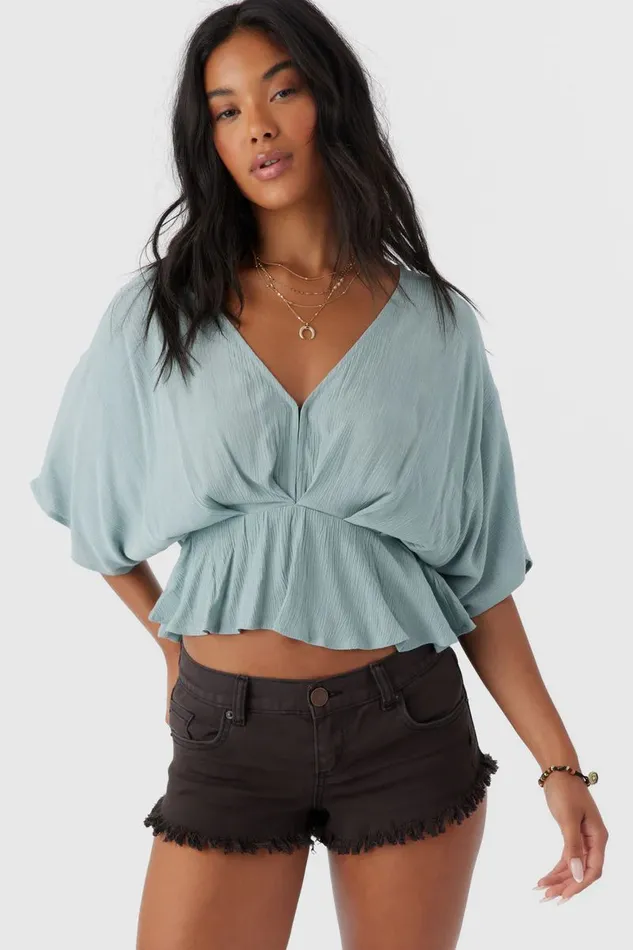 CAREY TOP Silver Blue Women O039NEILL Clothing