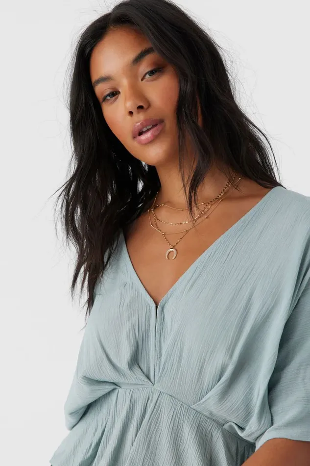 CAREY TOP Silver Blue Women O039NEILL Clothing