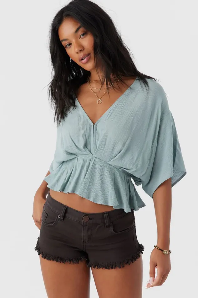 CAREY TOP Silver Blue Women O039NEILL Clothing