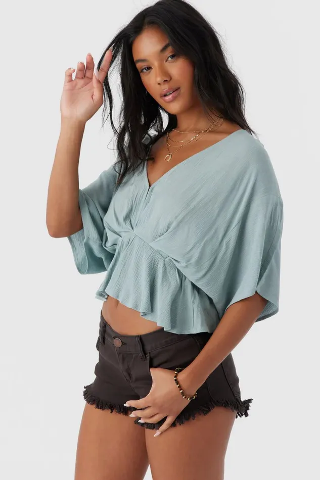 CAREY TOP Silver Blue Women O039NEILL Clothing