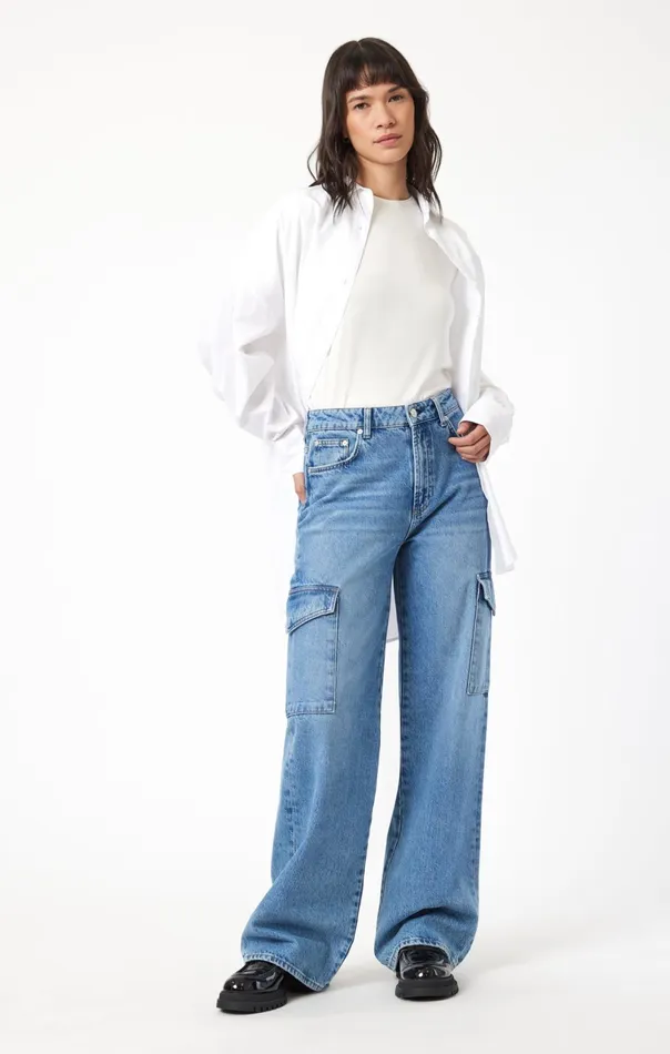 Carina Straight Leg In Light Used Street Women Mavi Jeans Denim
