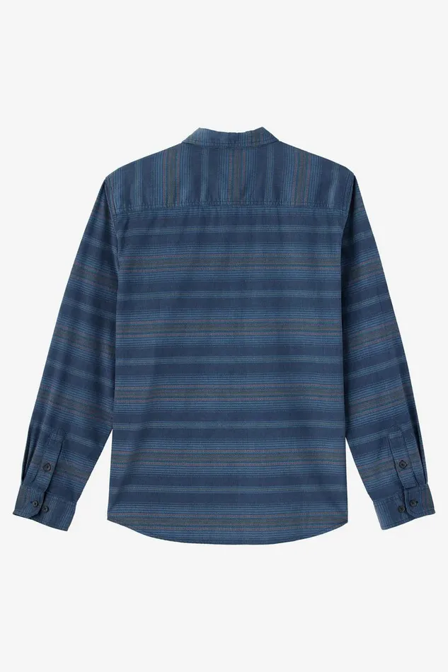 CARUSO STRIPE CORD STANDARD FIT LONG SLEEVE SHIRT Midnight Navy Men O039NEILL Clothing