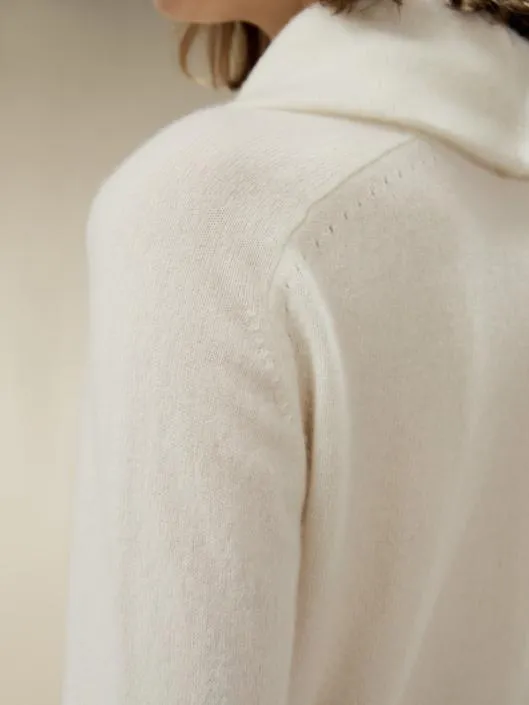 Cashmere Cowl Neck Sweater Women Lilysilk Knitwear