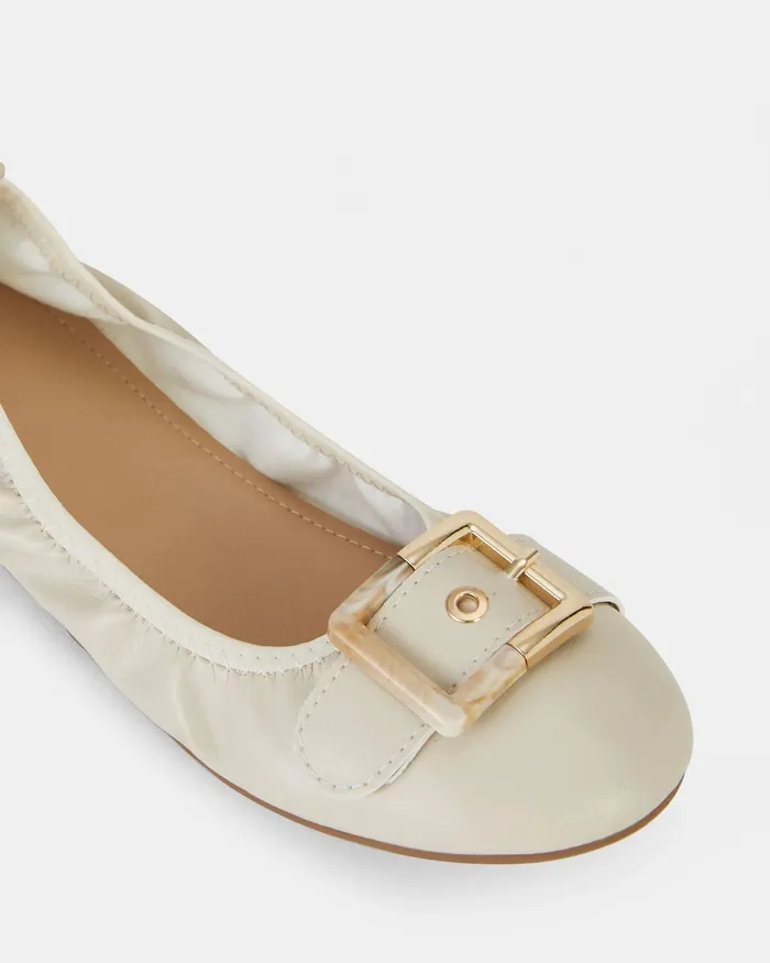 Casuals Women ELLERA CREAM Ballet Flats NOVO Shoes