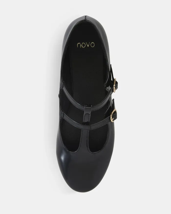 CATANZARO BLACK Ballet Flats Women Ballet Flats NOVO Shoes