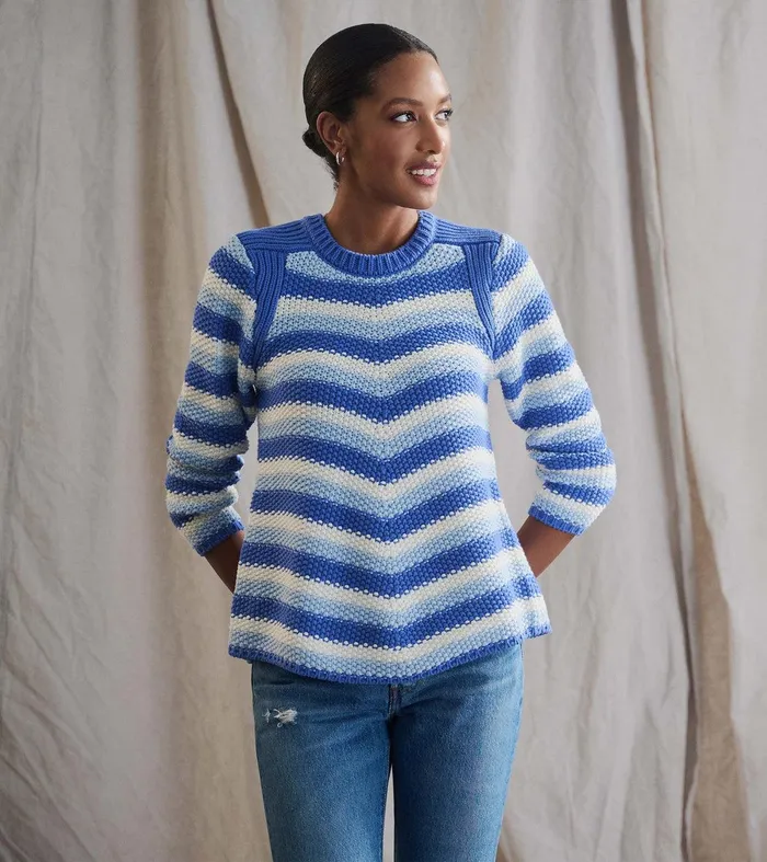Chevron Swing Sweater 8211 Navy Blue Hatley