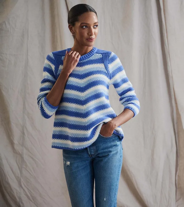 Chevron Swing Sweater 8211 Navy Blue Hatley