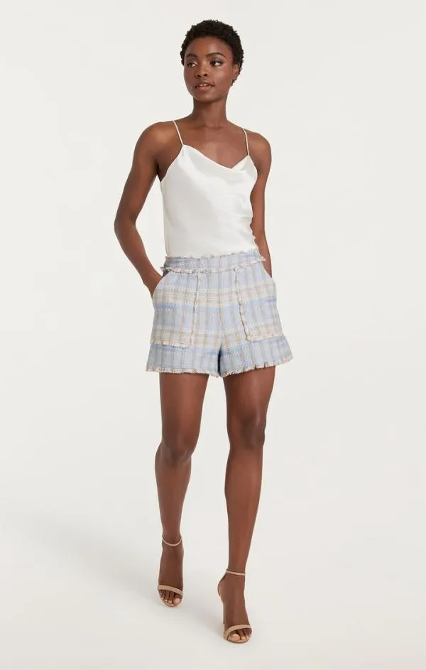 Cinq Sept Boxweave Allen Short Skylight Women Shorts