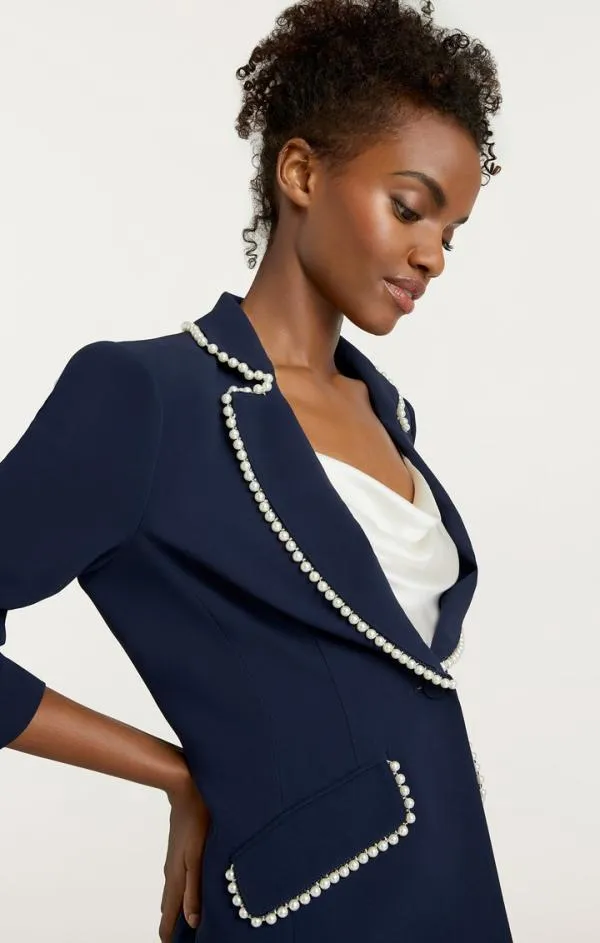 Cinq Sept Gracey Blazer Navy Women Blazers