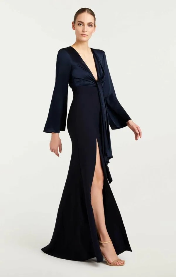 Cinq Sept Julianne Gown Navy Women Cocktail and Evening