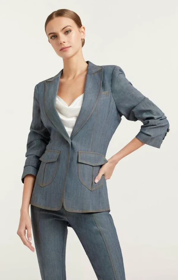 Cinq Sept Louisa Blazer Light Indigo Women Blazers