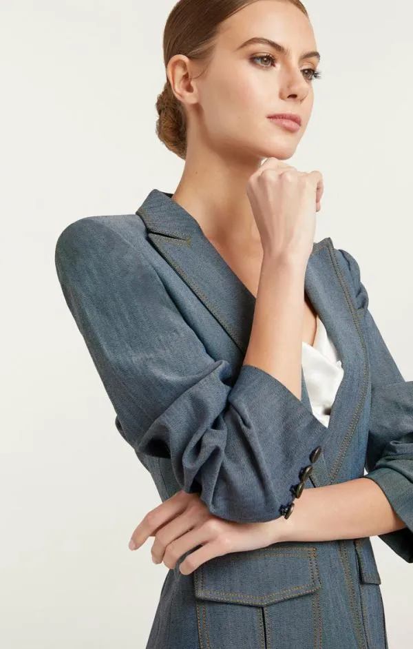 Cinq Sept Louisa Blazer Light Indigo Women Blazers