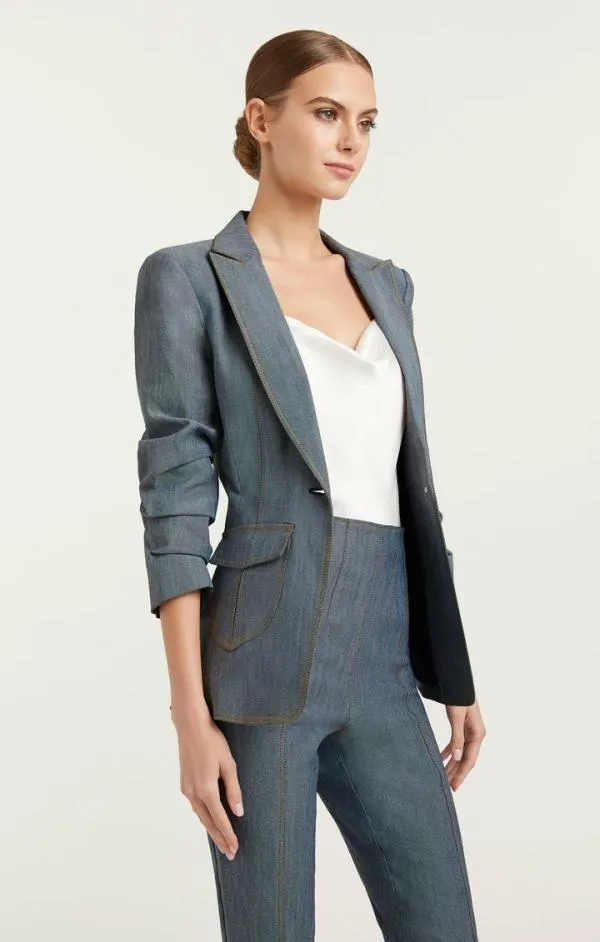 Cinq Sept Louisa Blazer Light Indigo Women Blazers
