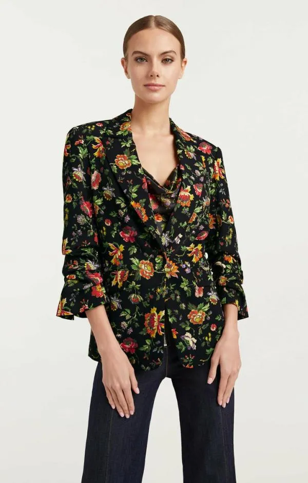 Cinq Sept Provence Kylie Blazer Black Multi Women Blazers
