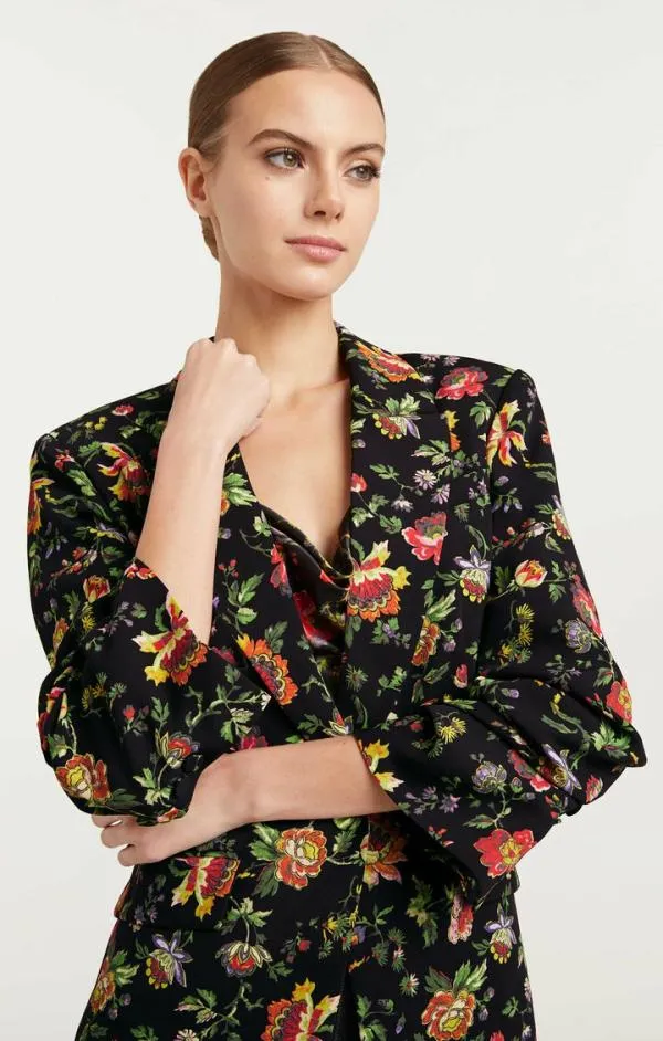 Cinq Sept Provence Kylie Blazer Black Multi Women Blazers