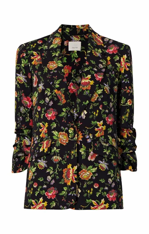 Cinq Sept Provence Kylie Blazer Black Multi Women Blazers