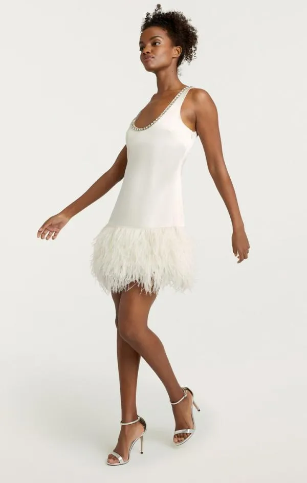 Cinq Sept Raveena Dress Ivory Women Mini