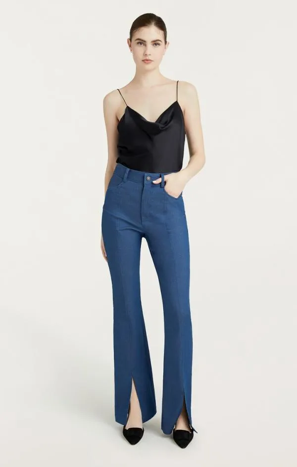 Cinq Sept Shanis Pant Aegean Blue Women Pants
