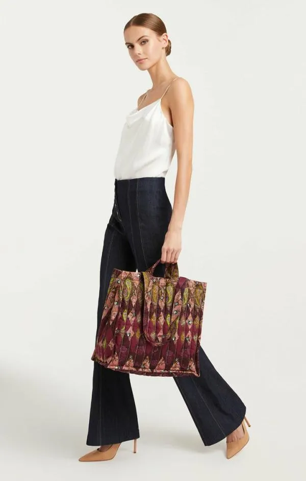 Cinq Sept Thea Patchwork Junith Bag Pale Rose Multi Women