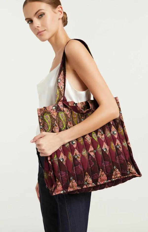 Cinq Sept Thea Patchwork Junith Bag Pale Rose Multi Women