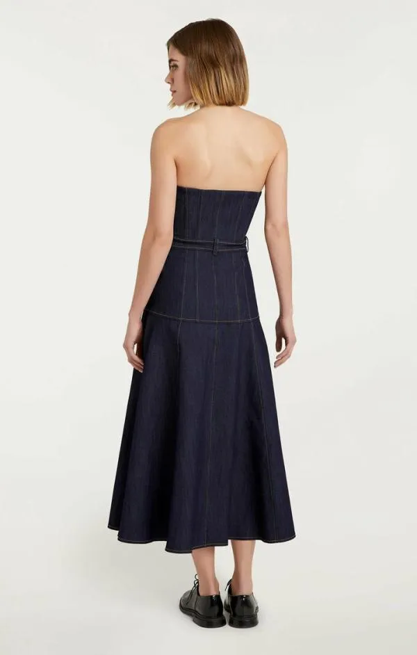 Cinq Sept Veena Dress Indigo Women Midi