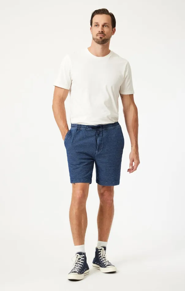 Clint Jogger Shorts In Dark Stripe Athletic Men Mavi Jeans Shorts Clint Jogger Shorts In Dark Stripe Athletic Men Mavi Jeans Shorts