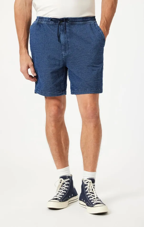 Clint Jogger Shorts In Dark Stripe Athletic Men Mavi Jeans Shorts Clint Jogger Shorts In Dark Stripe Athletic Men Mavi Jeans Shorts