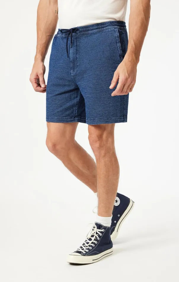 Clint Jogger Shorts In Dark Stripe Athletic Men Mavi Jeans Shorts Clint Jogger Shorts In Dark Stripe Athletic Men Mavi Jeans Shorts