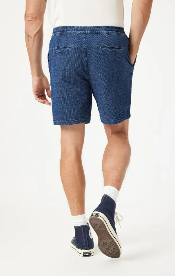 Clint Jogger Shorts In Dark Stripe Athletic Men Mavi Jeans Shorts Clint Jogger Shorts In Dark Stripe Athletic Men Mavi Jeans Shorts