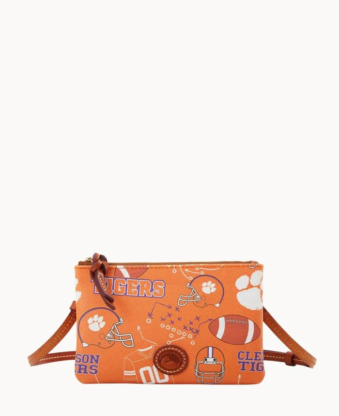Collegiate Clemson Top Zip Crossbody Clemson Woman Dooney and Bourke Crossbodies Collegiate Clemson Top Zip Crossbody Clemson Woman Dooney and Bourke Crossbodies