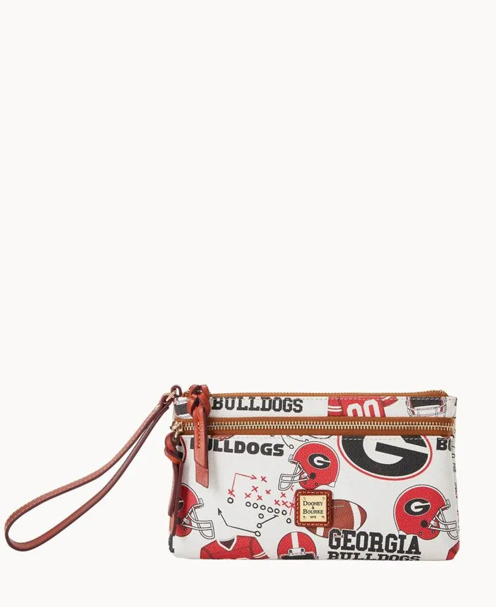 Collegiate University Of Georgia Double Zip Wristlet University Of Georgi ManWoman Dooney and Bourke Wallets Collegiate University Of Georgia Double Zip Wristlet University Of Georgi ManWoman Dooney and Bourke Wallets