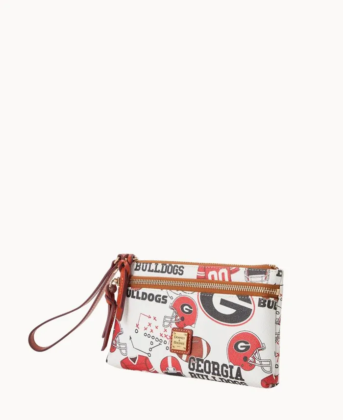 Collegiate University Of Georgia Double Zip Wristlet University Of Georgi ManWoman Dooney and Bourke Wallets Collegiate University Of Georgia Double Zip Wristlet University Of Georgi ManWoman Dooney and Bourke Wallets