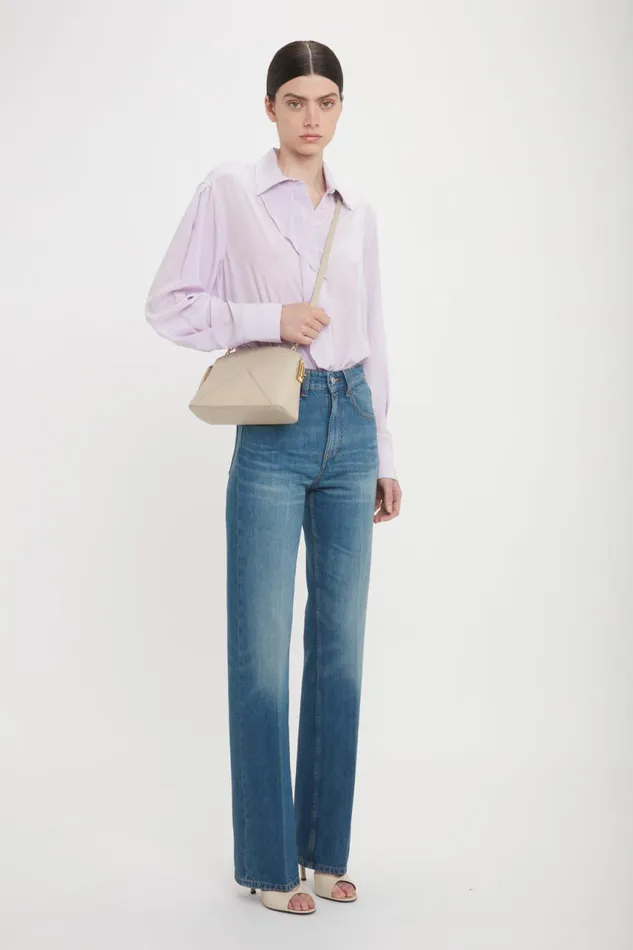 Crossbody Bags Women Victoria Beckham Victoria Crossbody In Taupe Leather