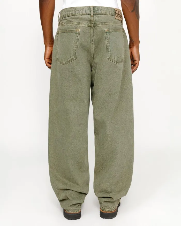 Denim MenWomen Stussy BIG OL039 JEAN DENIM Faded Army Denim MenWomen Stussy BIG OL039 JEAN DENIM Faded Army