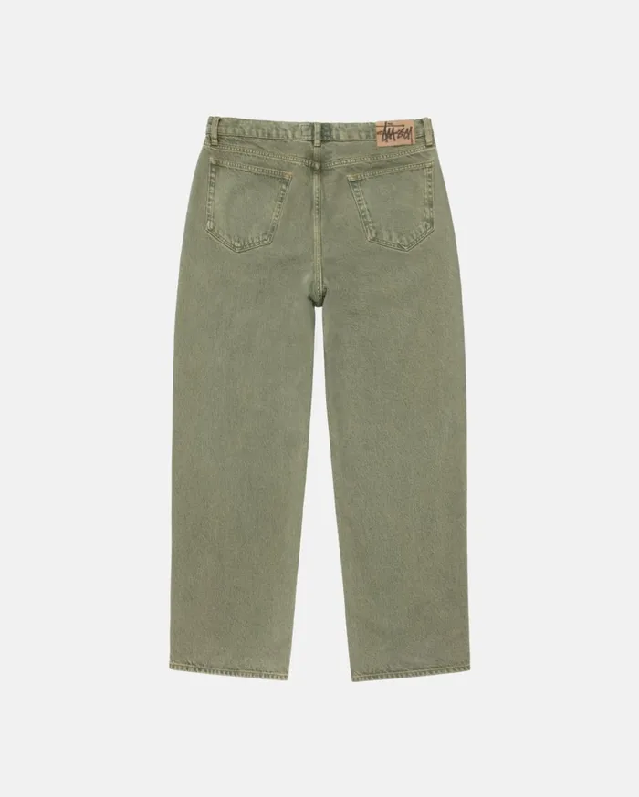 Denim MenWomen Stussy BIG OL039 JEAN DENIM Faded Army Denim MenWomen Stussy BIG OL039 JEAN DENIM Faded Army