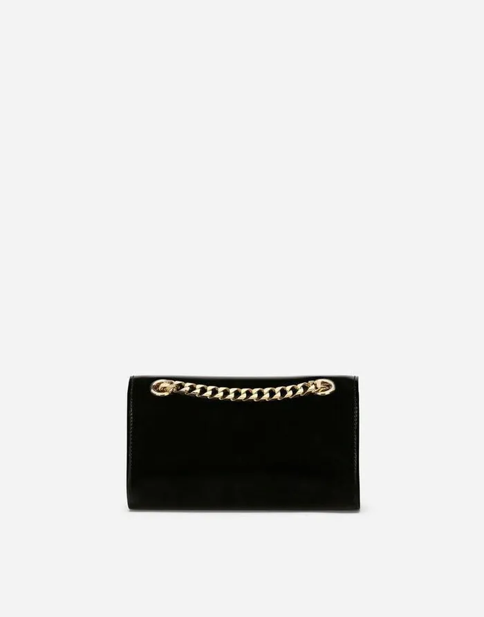 Dolce and Gabbana 35 Women Polished Calfskin 35 Phone Bag Black Dolce and Gabbana 35 Women Polished Calfskin 35 Phone Bag Black