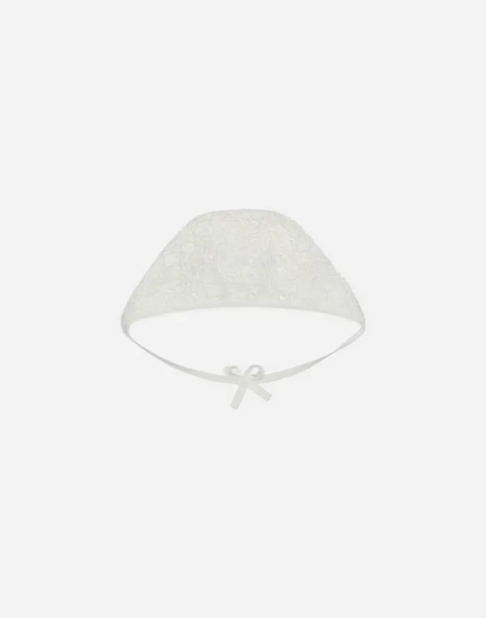Dolce and Gabbana Accessories And Baby Carriers Children Galloon Lace Bonnet White Dolce and Gabbana Accessories And Baby Carriers Children Galloon Lace Bonnet White