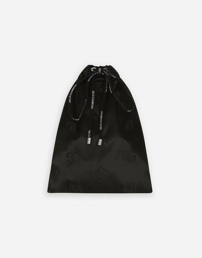 Dolce and Gabbana Beachwear Men Midlength Jacquard Swim Trunks With DG Monogram Black Dolce and Gabbana Beachwear Men Midlength Jacquard Swim Trunks With DG Monogram Black