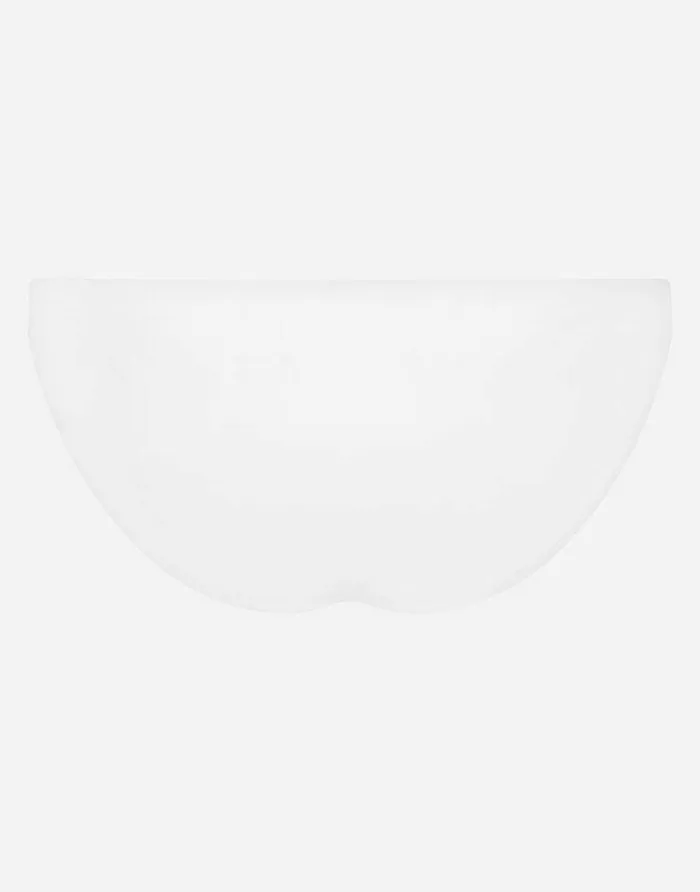 Dolce and Gabbana Beachwear Men Swim Briefs With DG Hardware White Dolce and Gabbana Beachwear Men Swim Briefs With DG Hardware White